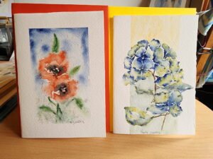 lot de 2 cartes ~ Éclat Floral